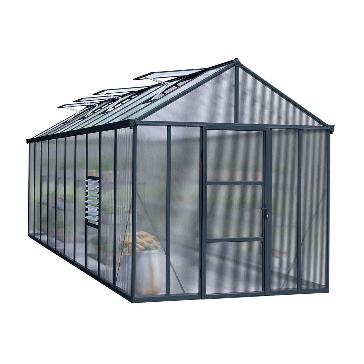 Palram - Canopia Glory Greenhouse 8X20 Grey 1 Palram - Canopia Glory Greenhouse 8X20 Grey