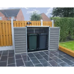 Palram - Canopia Voyager Pent Shed - Dark Grey -Garden And Outdoor Goods Store 12806862 1364833196027977