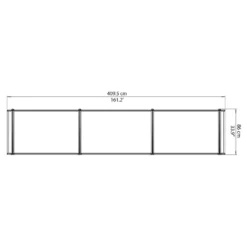 Palram - Canopia Canopy Neo 4050 Grey Twinwall -Garden And Outdoor Goods Store 12807430 1344832959656396