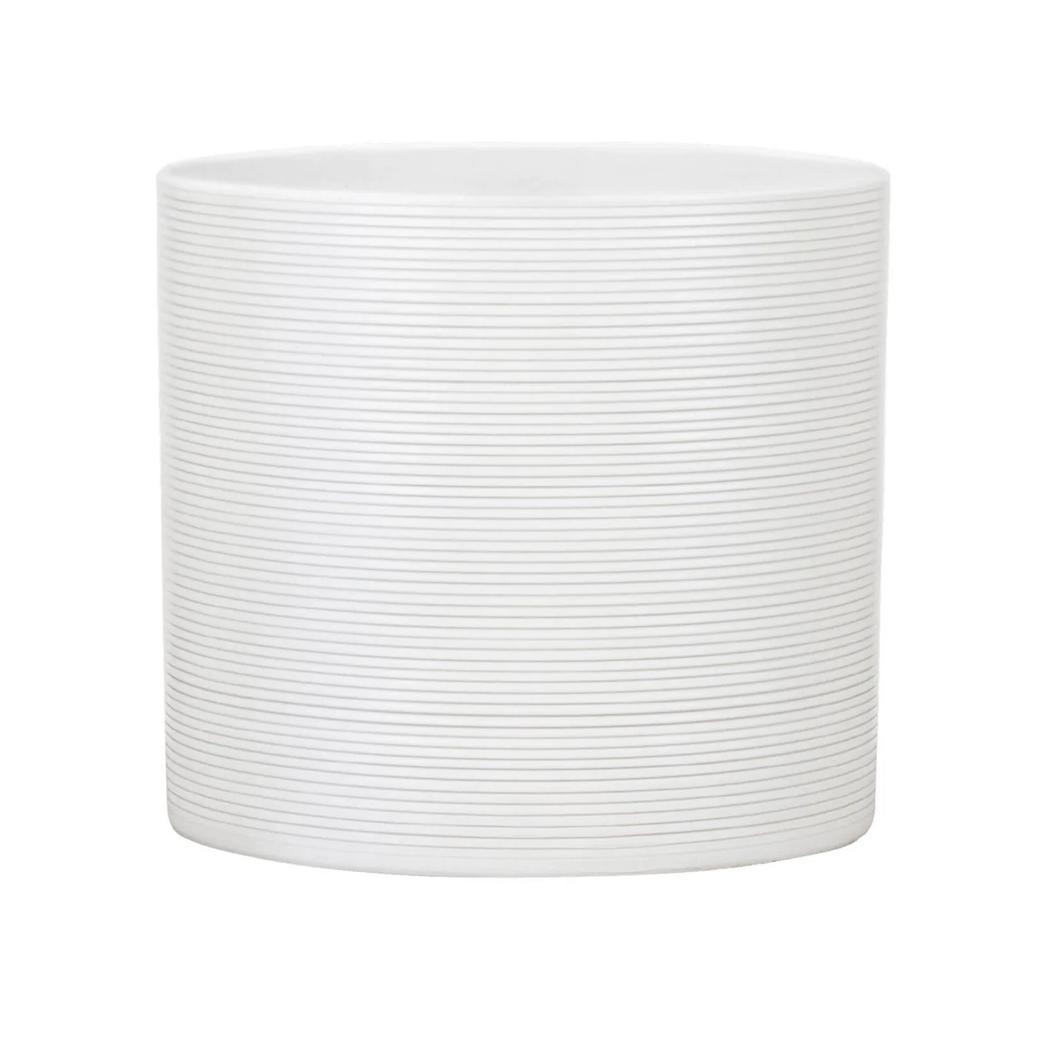 White Plant Pot - 19cm 3 White Plant Pot - 19cm - Image 3