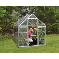 Palram 6 X 8ft Canopia Harmony Greenhouse - Silver -Garden And Outdoor Goods Store 12810583 1054833167267862