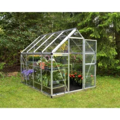 Palram 6 X 8ft Canopia Harmony Greenhouse - Silver -Garden And Outdoor Goods Store 12810583 1214833167135637