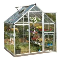 Palram 6 X 6ft Canopia Harmony Greenhouse - Silver