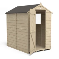 Forest Overlap 6 X 4ft Pressure Treated Apex Shed -Garden And Outdoor Goods Store 12810807 9454833195041445