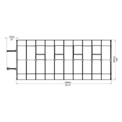 Palram 8 X 20ft Canopia Grand Gardener Greenhouse - Green -Garden And Outdoor Goods Store 12810865 3834833196591629