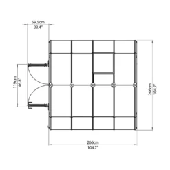 Palram 8X8Canopia Hobby Gardener Greenhouse - Green -Garden And Outdoor Goods Store 12811083 2024833196508433