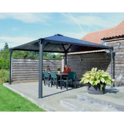 Palram - Canopia Palermo 4300 Garden Gazebo Grey -Garden And Outdoor Goods Store 12819403 3184893347431752