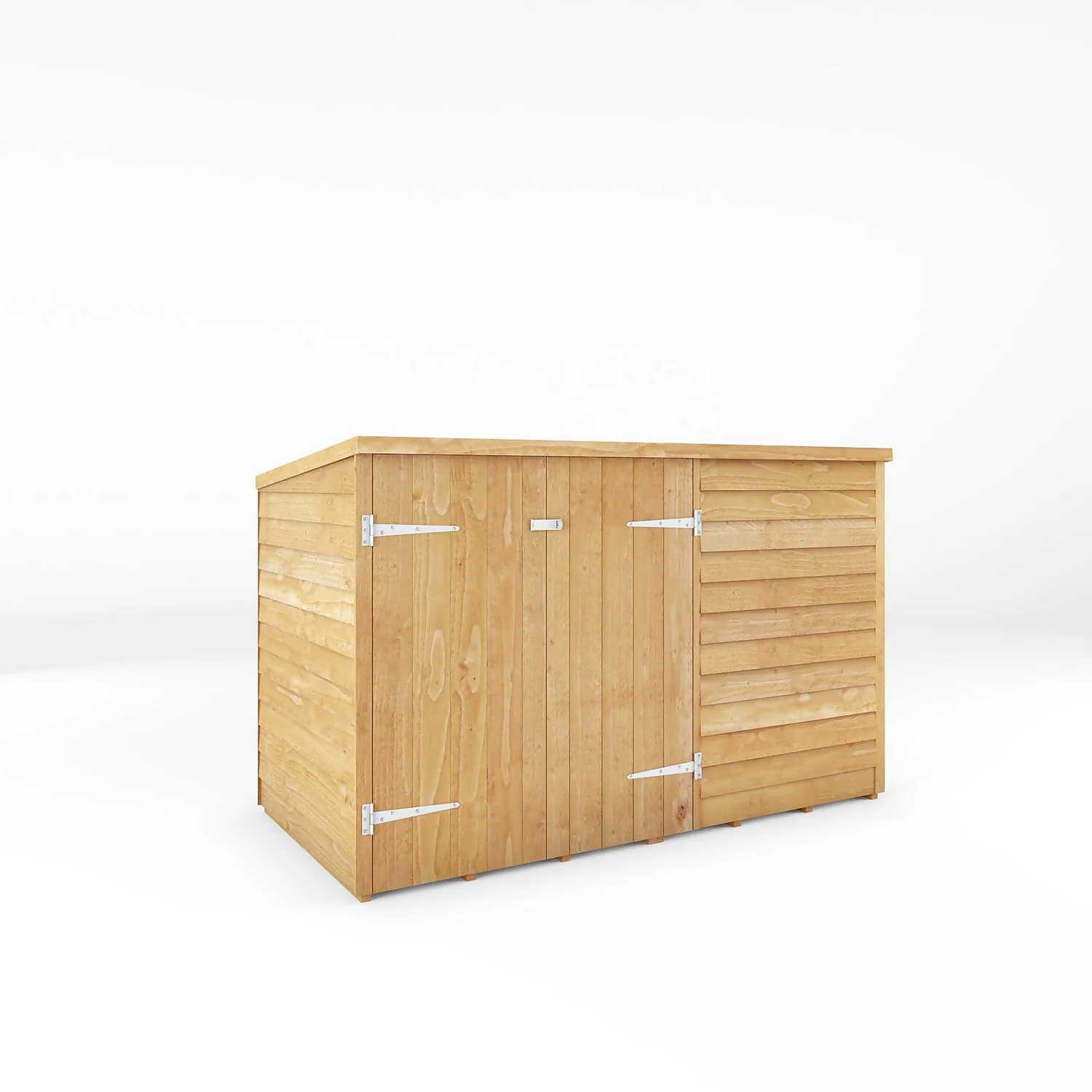 Mercia 6 X 3ft Overlap Pent Bike Shed 1 Mercia 6 X 3ft Overlap Pent Bike Shed