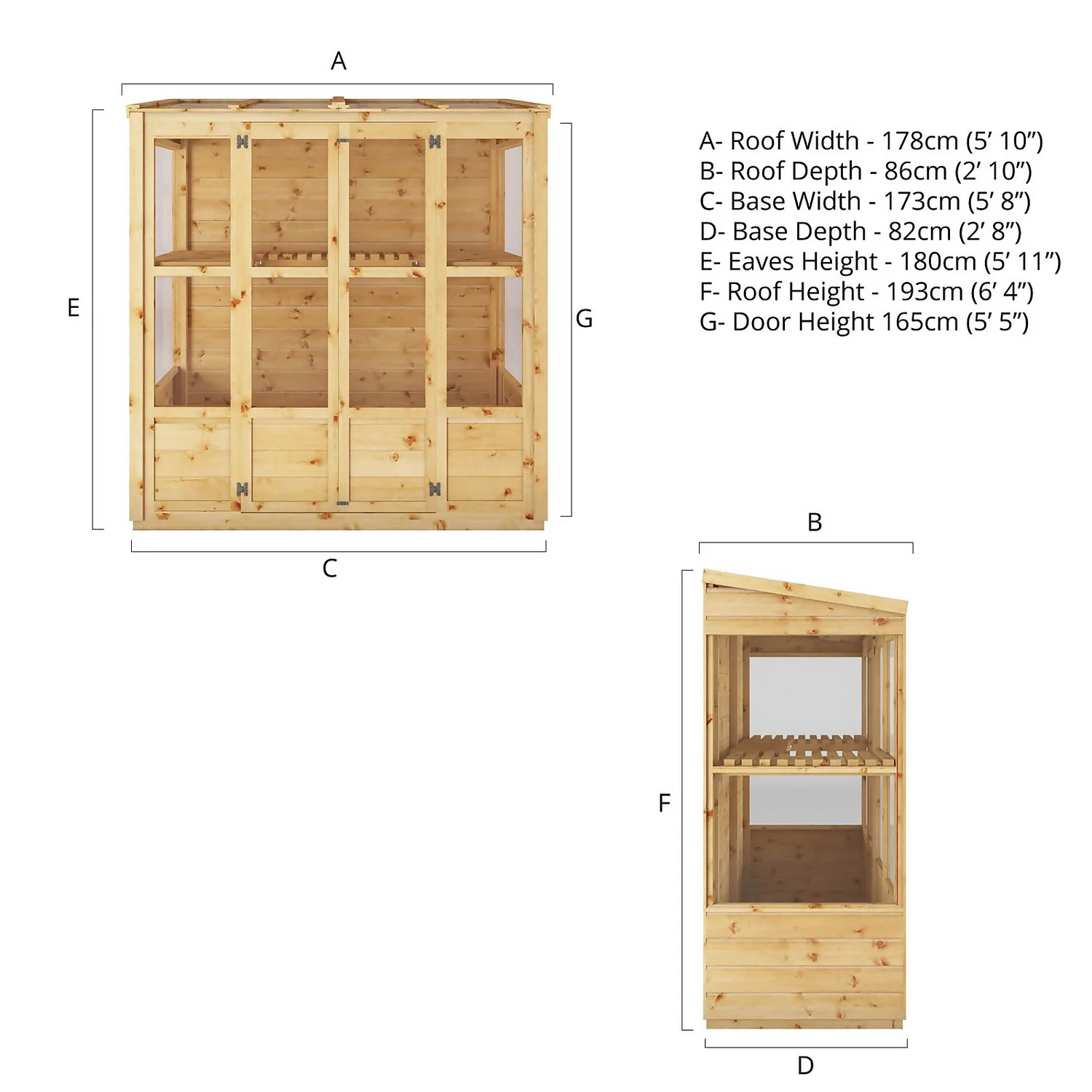 Mercia Tall Wall Greenhouse Growhouse 10 Mercia Tall Wall Greenhouse Growhouse - Image 10