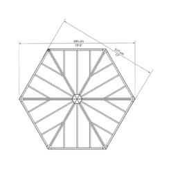 Palram - Canopia Garda Garden Conservatory Grey Bronze -Garden And Outdoor Goods Store 12821929 9234833172727193