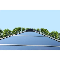 Palram - Canopia Roma Hexagonal Garden Gazebo Grey -Garden And Outdoor Goods Store 12821930 1404833174889818