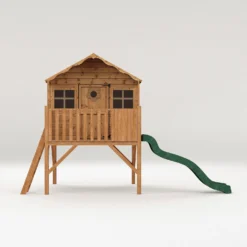 Mercia 14 X 7ft Honeysuckle Wooden Playhouse With Tower And Slide - Installation Included -Garden And Outdoor Goods Store 12822467 4214949332501860