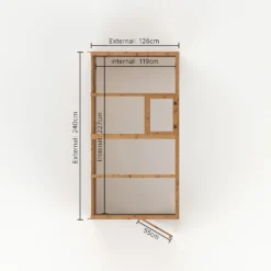 Mercia 8 X 4ft Lean To Greenhouse -Garden And Outdoor Goods Store 12822588 1785038447790436