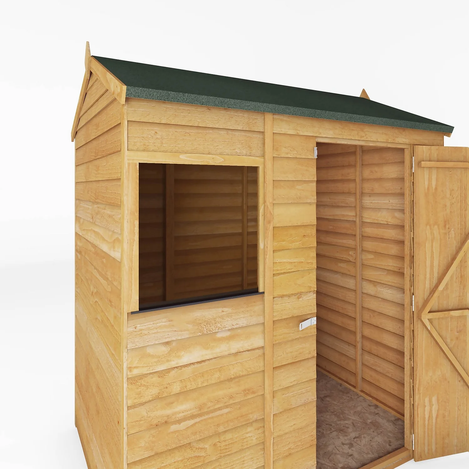 Mercia 6 X 4ft Overlap Reverse Apex Shed - Installation Included 4 Mercia 6 X 4ft Overlap Reverse Apex Shed - Installation Included - Image 4
