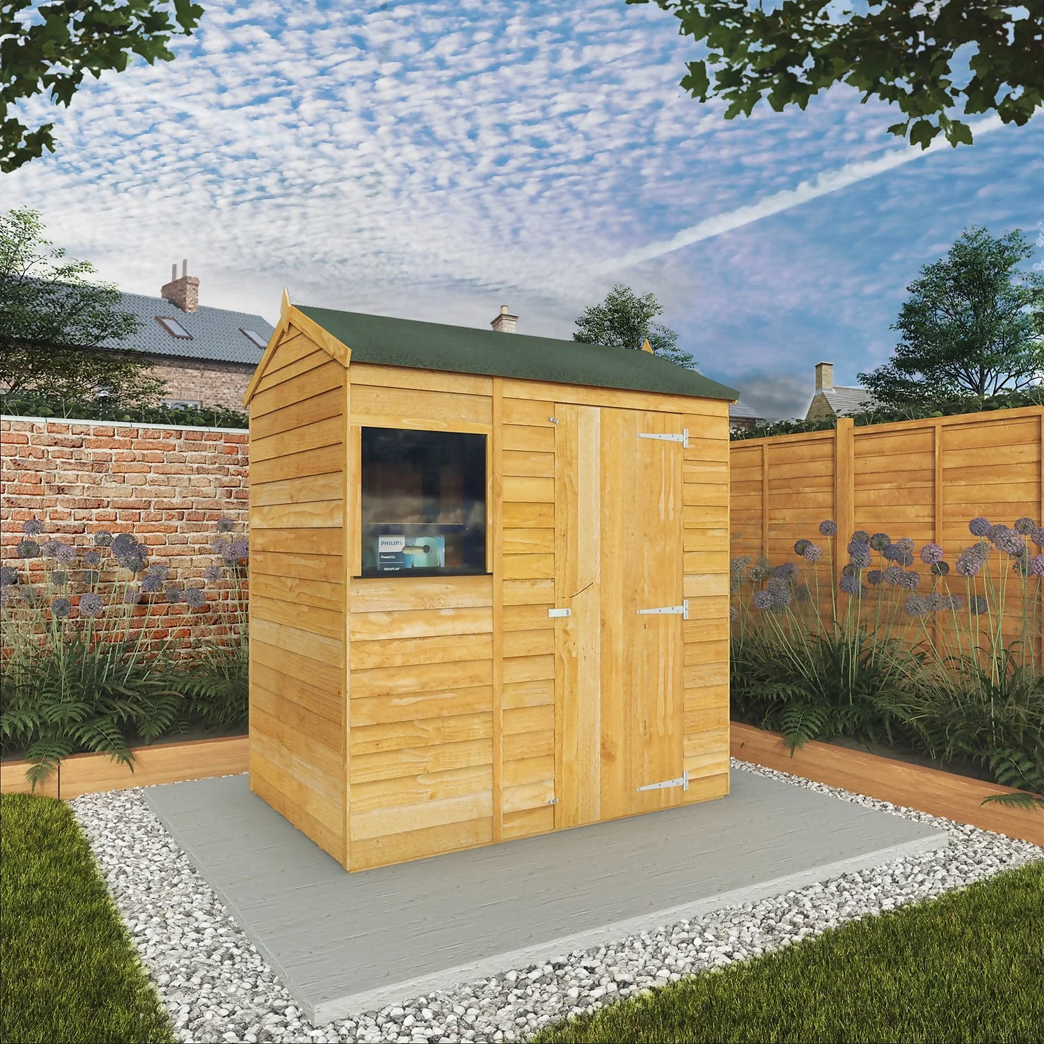 Mercia 6 X 4ft Overlap Reverse Apex Shed - Installation Included 3 Mercia 6 X 4ft Overlap Reverse Apex Shed - Installation Included - Image 3