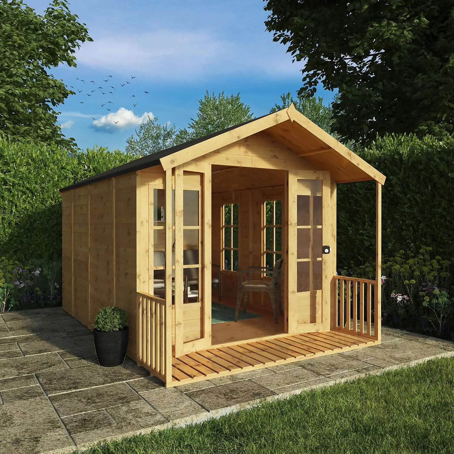 Mercia 12 X 8ft Traditional Summerhouse - Installation Included 2 Mercia 12 X 8ft Traditional Summerhouse - Installation Included - Image 2