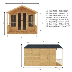 Mercia 12 X 8ft Traditional Summerhouse - Installation Included 18 Mercia 12 X 8ft Traditional Summerhouse - Installation Included -Garden And Outdoor Goods Store 12822778 7225040028947777