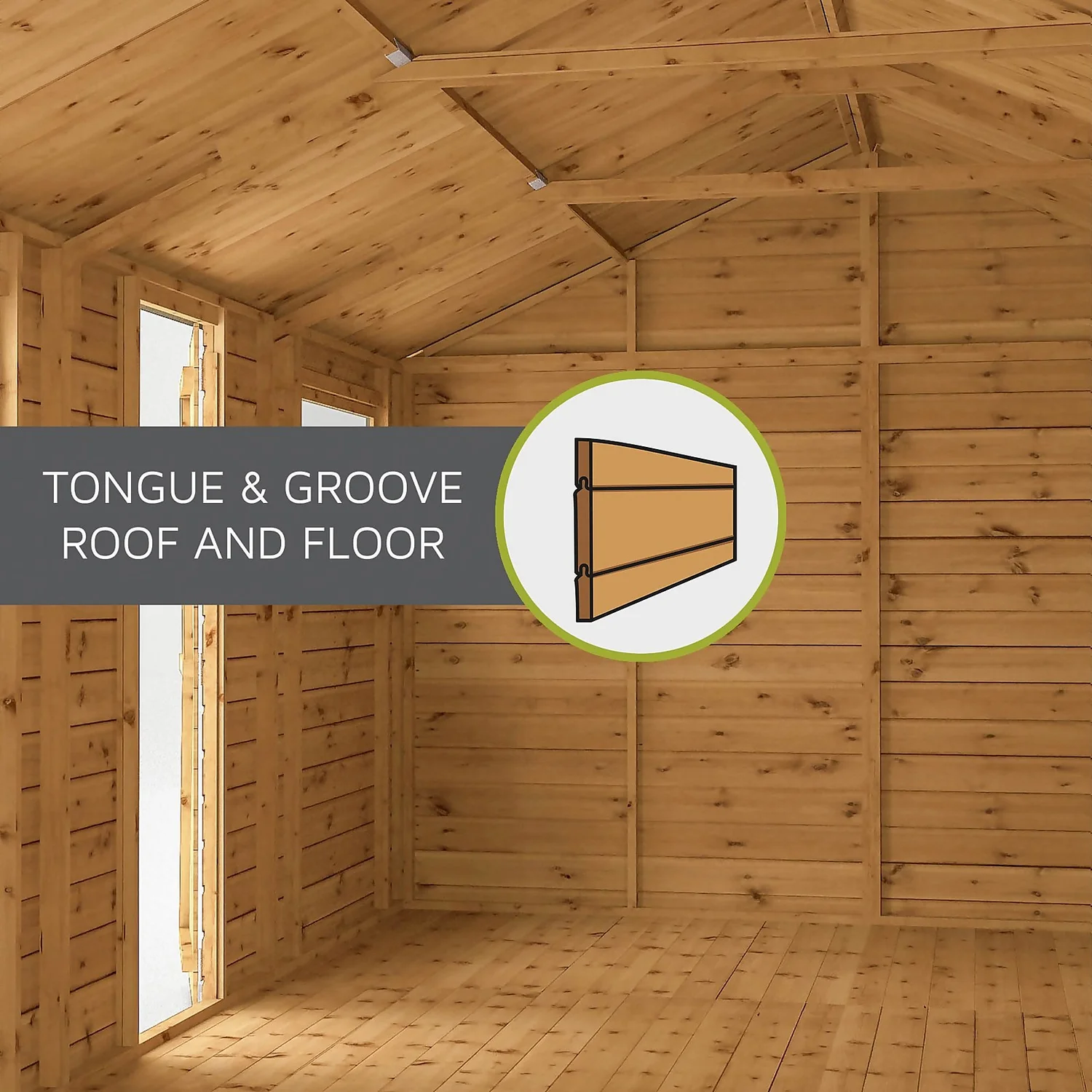 Mercia 4 X 6ft Shiplap Apex Shed - Included Installation 8 Mercia 4 X 6ft Shiplap Apex Shed - Included Installation - Image 8