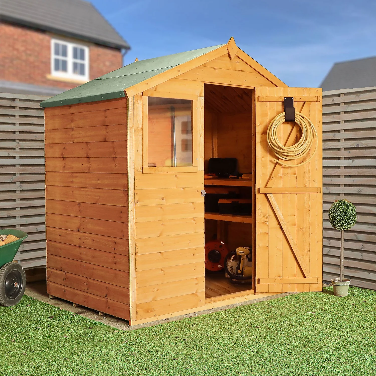 Mercia 4 X 6ft Shiplap Apex Shed - Included Installation 2 Mercia 4 X 6ft Shiplap Apex Shed - Included Installation - Image 2