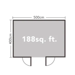 Forest Mendip 5.0m X 4.0m Log Cabin Double Glazed, 24kg Polyester Felt, No Underlay - Installation Included 19 Forest Mendip 5.0m X 4.0m Log Cabin Double Glazed, 24kg Polyester Felt, No Underlay - Installation Included -Garden And Outdoor Goods Store 12833119 1764833198432372