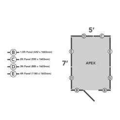Forest 7 X 5ft Overlap Pressure Treated 7x5 Apex Shed - No Window -Garden And Outdoor Goods Store 12833292 1944833195217227