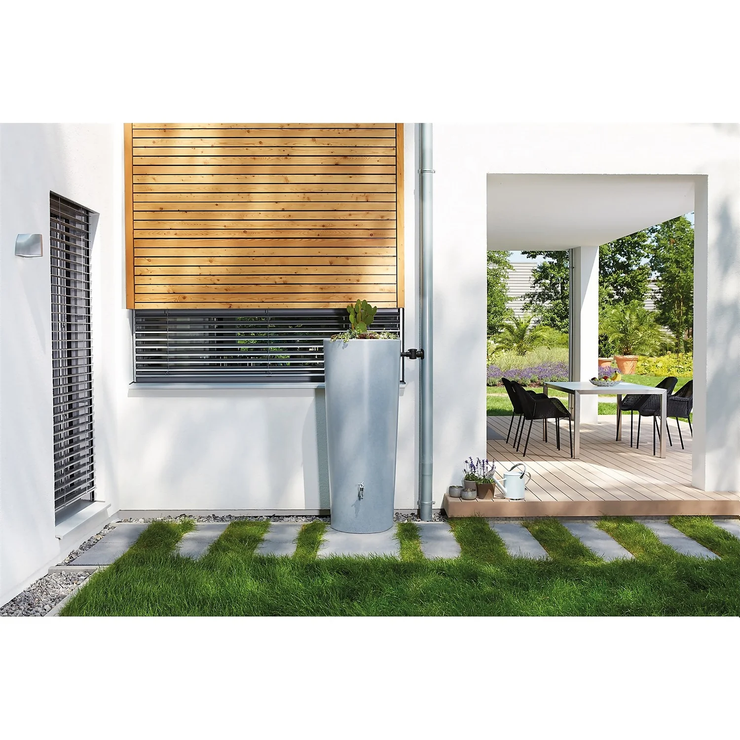 Garantia Stone 2In1 Water Tank - 350L - Silver 2 Garantia Stone 2In1 Water Tank - 350L - Silver - Image 2