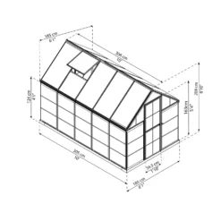 Palram Canopia Hybrid 6 X 10ft Green Greenhouse -Garden And Outdoor Goods Store 12877501 5474853166514815