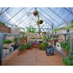 Palram Canopia Hybrid 6 X 6ft Silver Greenhouse 8 Palram Canopia Hybrid 6 X 6ft Silver Greenhouse -Garden And Outdoor Goods Store 12877510 9514853165976147