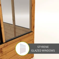 Country Living Durlston 6 X 3ft Traditional Tall Wall Greenhouse Painted + Installation - Thorpe Towers -Garden And Outdoor Goods Store 12881655 1084843878315420