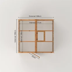 Country Living Kelham 6 X 6ft Traditional Greenhouse Painted + Installation - Thorpe Towers -Garden And Outdoor Goods Store 12881657 4714843884887760