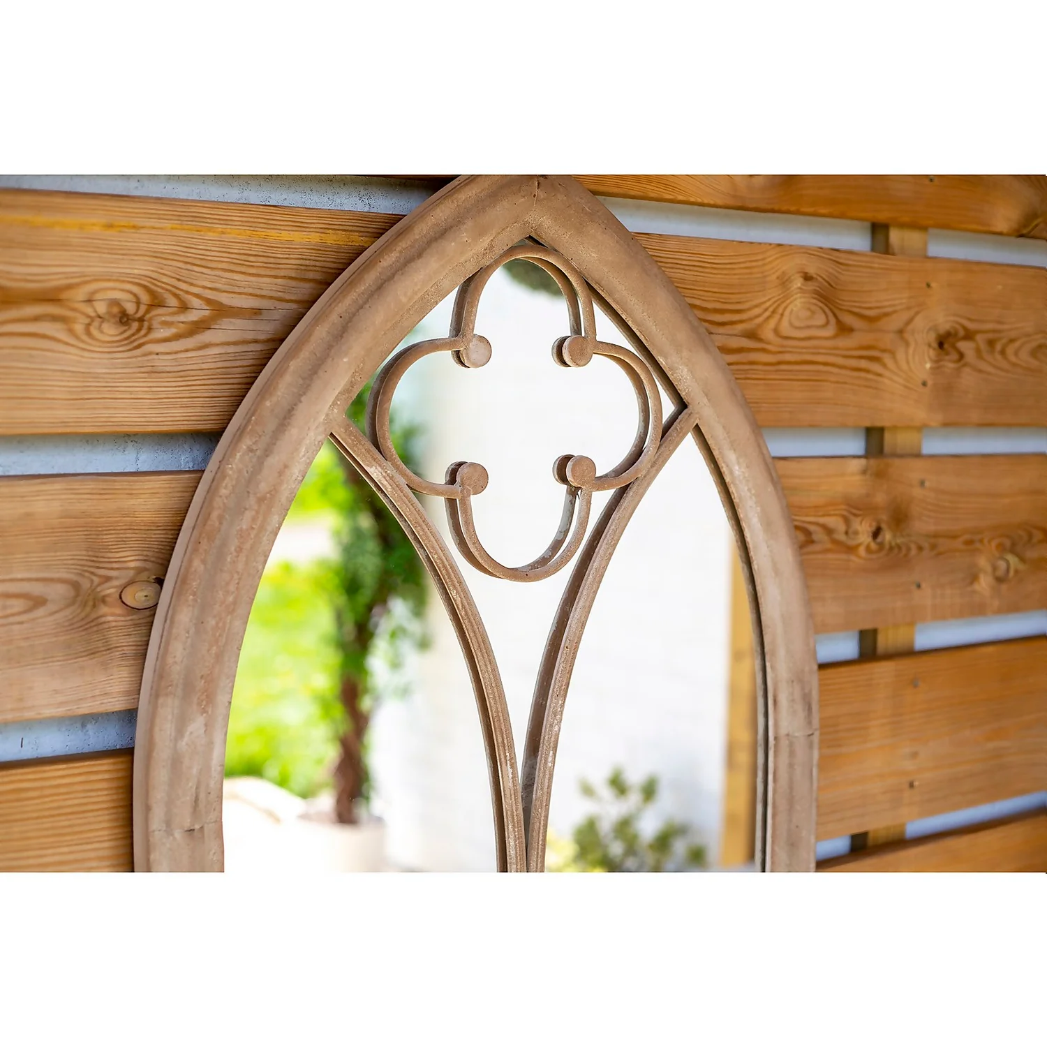 Church Window Outdoor Garden Mirror - 105cm 3 Church Window Outdoor Garden Mirror - 105cm - Image 3
