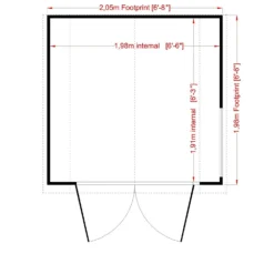 Shire Barn Style Shed - 7 X 7ft -Garden And Outdoor Goods Store 12886994 6934849861329264
