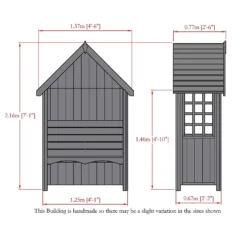 Shire Mimosa Arbour - 4x2ft -Garden And Outdoor Goods Store 12887176 7884849861854342
