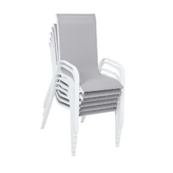 Malindi 6 Seater Garden Dining Set - Grey -Garden And Outdoor Goods Store 12887812 2424843280561994