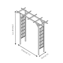 Mercia Flat Top Arch -Garden And Outdoor Goods Store 12888298 1224843954305336