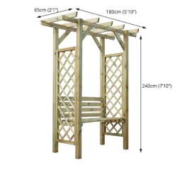 Mercia Pergola Seated Arbour 11 Mercia Pergola Seated Arbour -Garden And Outdoor Goods Store 12888303 1084884721489659
