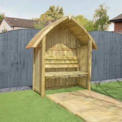 Mercia Arch Top Seated Arbour -Garden And Outdoor Goods Store 12888308 1264884537788928