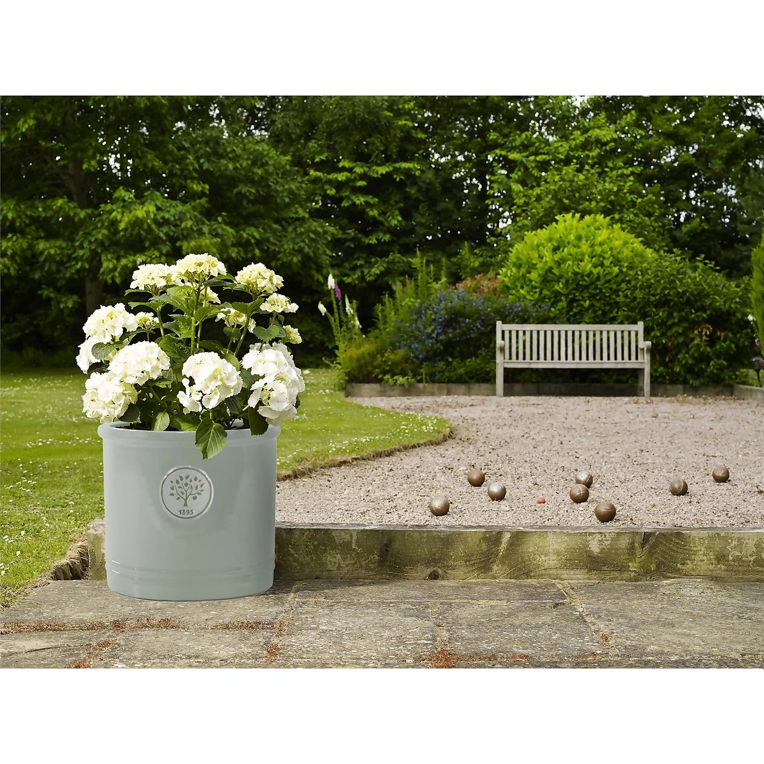 Glazed Heritage Duck Egg Cylinder - 38cm 2 Glazed Heritage Duck Egg Cylinder - 38cm - Image 2