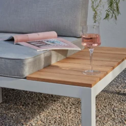 Spirit Metal Garden Corner Sofa Set - Grey -Garden And Outdoor Goods Store 12889918 5274869216234318