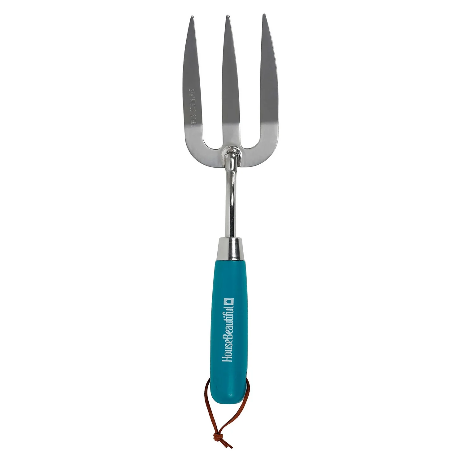 House Beautiful Stainless Steel Hand Fork With A Teal Painted Hardwood Handle 1 House Beautiful Stainless Steel Hand Fork With A Teal Painted Hardwood Handle