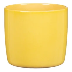 Yellow Solare Plant Pot - 21cm