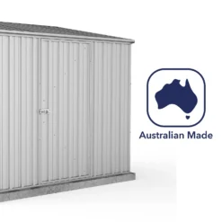 Absco 7.5 X 5ft Space Saver Metal Pent Shed - Zinc -Garden And Outdoor Goods Store 13440831 1574929185869425