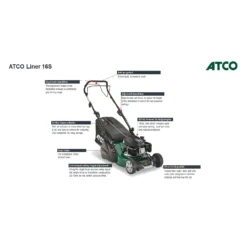 Atco 139cc Liner 16S Petrol Lawn Mower - 41cm -Garden And Outdoor Goods Store 13486581 8924932697632222