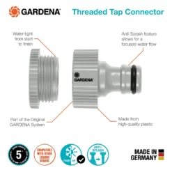 GARDENA Threaded Tap Hose Pipe Connector -Garden And Outdoor Goods Store 13489625 4274920779907963