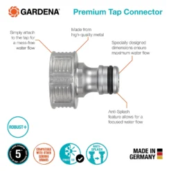 GARDENA Premium Tap Hose Pipe Connector -Garden And Outdoor Goods Store 13489626 6254924640271732
