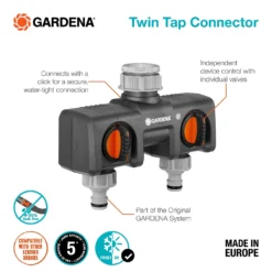 GARDENA Twin-Tap Hose Pipe Connector 9 GARDENA Twin-Tap Hose Pipe Connector -Garden And Outdoor Goods Store 13489627 8324920780905436