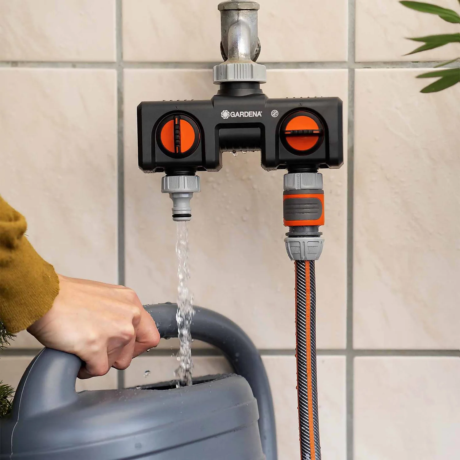 GARDENA Twin-Tap Hose Pipe Connector 3 GARDENA Twin-Tap Hose Pipe Connector - Image 3