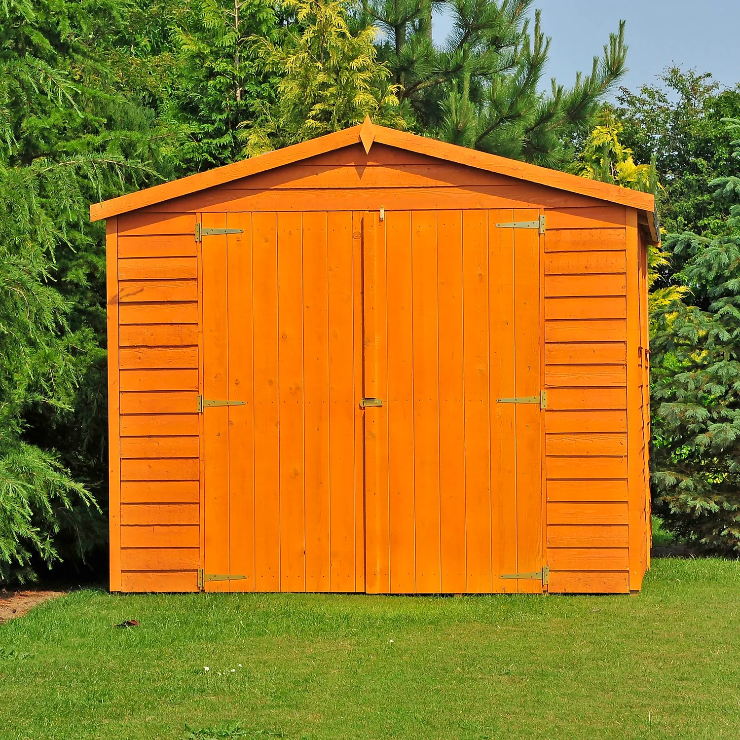Shire 10 X 15ft Double Door Overlap Garden Shed With No Windows 2 Shire 10 X 15ft Double Door Overlap Garden Shed With No Windows - Image 2