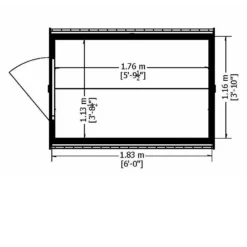 Shire 6 X 4ft Pressure Treated Overlap Garden Shed -Garden And Outdoor Goods Store 13505232 1014933761920055