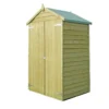 Shire 4x3ft Pressure Treated Double Door Overlap Garden Shed